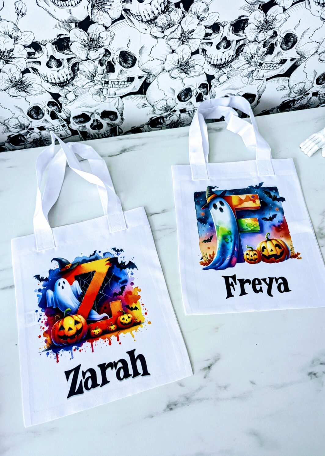 Personalised Halloween Small Tote Bag